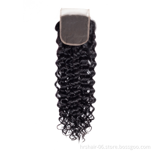 Jerry curly Wholesale price Human Hair Weave Bundle with closure Cuticle Aligned Hair Free Sample 8A Silky Brazilian Hair Bundle